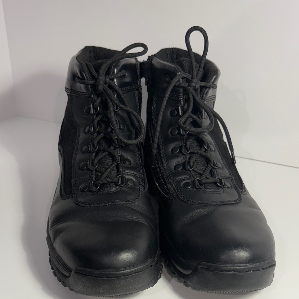 Black Men's Tactical Lace-Up Boots